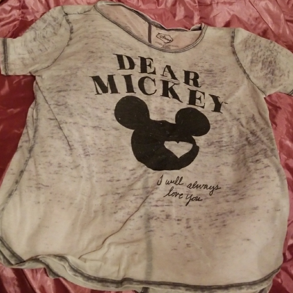 DISNEY Distressed, Dear Mickey fun tee, L